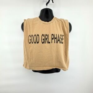 Hardy Graphic Muscle Tank Women S Tan Good Girl Bad Girl Phase Cropped Tee